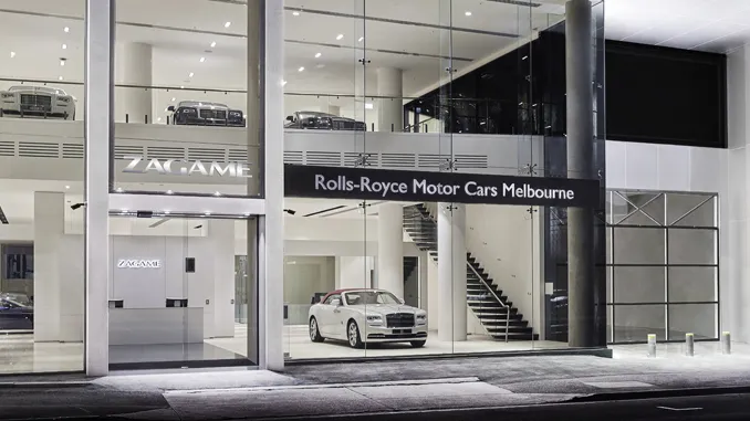 Rolls Royce showroom in Melbourne 